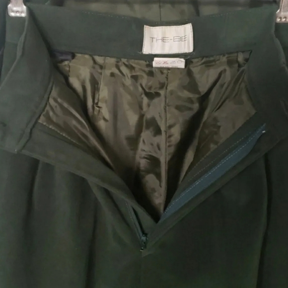 VINTAGE MICROSUEDE PANT SUIT IN MOSS GREEN SIZE S - Picture 5 of 9